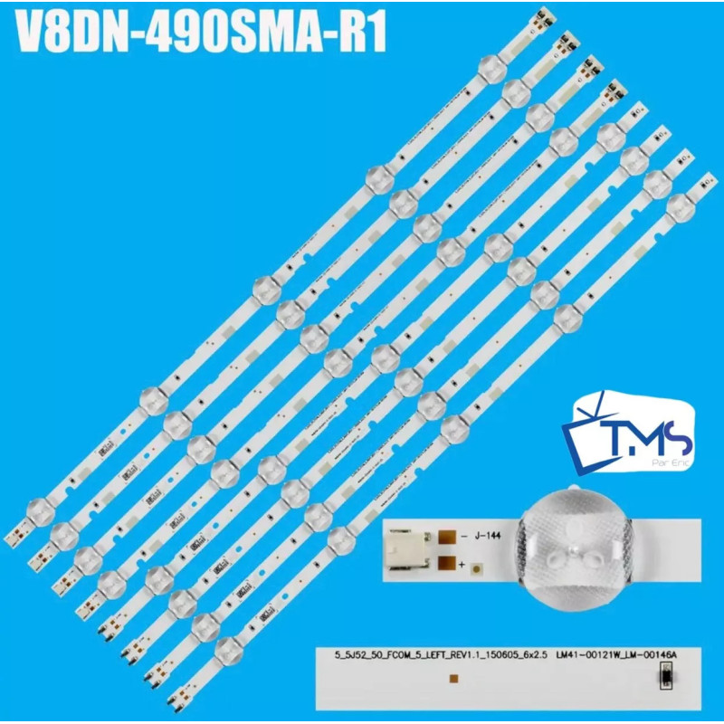 Подсветка TV Set4+4 8 PCS For SAMSUNG V8DN-490SMA-R1 490SMB-R1 LM41-00 Подсветка TV Set4+4 8 PCS For SAMSUNG V8DN-490SMA-R1 490SMB-R1 LM41-00