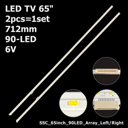 Подсветка TV SSC-65inch-90LED-Array-Left-181128 SSC-65inch-90LED-Array