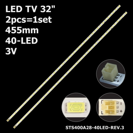 Подсветка TV 40LED STS400A28-40LED-REV.3 KDL-40EX720 KDL-40EX520 LTY40