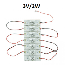 1 диод 3v квадратный спаяны 7 штук 2w Square-lens