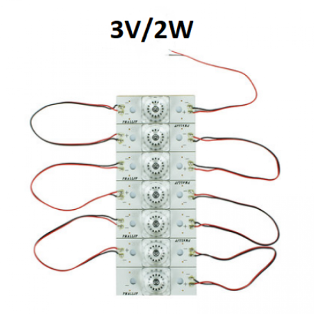 1 диод 3v квадратный спаяны 7 штук 2w Square-lens