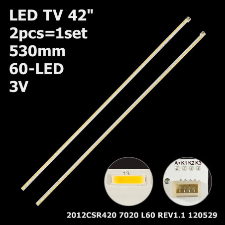 Подсветка TV Skyworth SEL420V8-S0AA 5300-AZ420V8R0 5300-AZ420V8L0 42E6